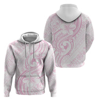 Hawaii Plumeria Lokelani Pikake Lei Zip Hoodie Poni Mama Polynesian Tattoo LT9 - Polynesian Pride