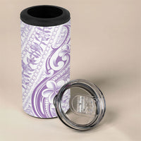 Hawaii Plumeria Lokelani Pikake Lei 4 in 1 Can Cooler Tumbler Poni Polynesian Tattoo LT9 - Polynesian Pride