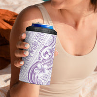 Hawaii Plumeria Lokelani Pikake Lei 4 in 1 Can Cooler Tumbler Poni Polynesian Tattoo LT9 - Polynesian Pride