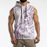 Hawaii Plumeria Lokelani Pikake Lei Sleeveless Hoodie Poni Polynesian Tattoo LT9 - Polynesian Pride