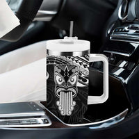 New Zealand Te Reo Maori Tumbler With Handle Kia Kaha Maori Language Week Black Style LT9 - Polynesian Pride