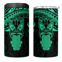 Personalised New Zealand Te Reo Maori 4 in 1 Can Cooler Tumbler Kia Kaha Maori Language Week Green Style LT9 One Size: 16 oz Green - Polynesian Pride