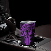 Personalised New Zealand Te Reo Maori Tumbler Cup Kia Kaha Maori Language Week Purple Style LT9 - Polynesian Pride
