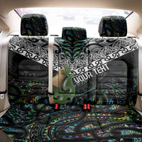 Personalised Maori Manaia Back Car Seat Cover New Zealand Tribal Hei Matau Papua Shell LT9 - Polynesian Pride