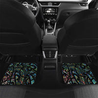 Personalised Maori Manaia Car Mats New Zealand Tribal Hei Matau Papua Shell LT9 Set 2pcs - Back Green - Polynesian Pride