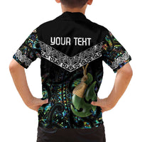 Personalised Maori Manaia Family Matching Puletasi and Hawaiian Shirt New Zealand Tribal Hei Matau Papua Shell LT9 - Polynesian Pride