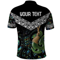 Personalised Maori Manaia Polo Shirt New Zealand Tribal Hei Matau Papua Shell LT9 - Polynesian Pride