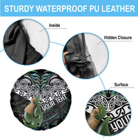 Personalised Maori Manaia Spare Tire Cover New Zealand Tribal Hei Matau Papua Shell LT9 - Polynesian Pride