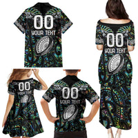 Custom New Zealand Family Matching Puletasi and Hawaiian Shirt Maori Rugby Tattoo Papua Shell LT9 - Polynesian Pride