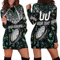 Custom New Zealand Hoodie Dress Maori Rugby Tattoo Papua Shell LT9 - Polynesian Pride