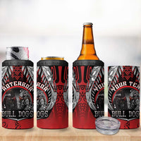 Aotearoa Bulldog Personalised 4 in 1 Can Cooler Tumbler Maori Kowhaiwhai Motif LT9 - Polynesian Pride