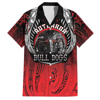 Aotearoa Bulldog Personalised Hawaiian Shirt Maori Kowhaiwhai Motif LT9 Red - Polynesian Pride