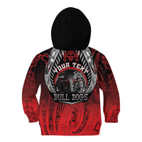 Aotearoa Bulldog Personalised Kid Hoodie Maori Kowhaiwhai Motif LT9 - Polynesian Pride