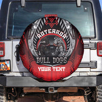 Aotearoa Bulldog Personalised Spare Tire Cover Maori Kowhaiwhai Motif LT9 Red - Polynesian Pride