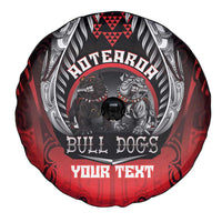Aotearoa Bulldog Personalised Spare Tire Cover Maori Kowhaiwhai Motif LT9 - Polynesian Pride