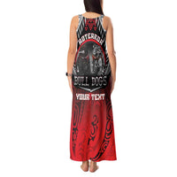 Aotearoa Bulldog Personalised Tank Maxi Dress Maori Kowhaiwhai Motif LT9 - Polynesian Pride