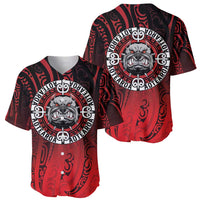Aotearoa Bulldog Baseball Jersey New Zealand Kowhaiwhai Tribal LT9 - Polynesian Pride