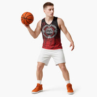 Aotearoa Bulldog Basketball Jersey New Zealand Kowhaiwhai Tribal LT9 - Polynesian Pride