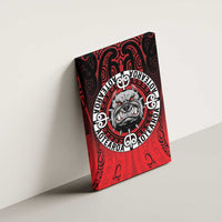 Aotearoa Bulldog Canvas Wall Art New Zealand Kowhaiwhai Tribal LT9 - Polynesian Pride