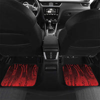 Aotearoa Bulldog Car Mats New Zealand Kowhaiwhai Tribal LT9 Set 2pcs - Back Red - Polynesian Pride