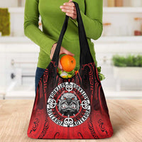 Aotearoa Bulldog Grocery Bag New Zealand Kowhaiwhai Tribal LT9 - Polynesian Pride