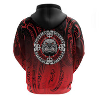 Aotearoa Bulldog Hoodie New Zealand Kowhaiwhai Tribal LT9 - Polynesian Pride