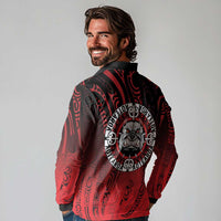 Aotearoa Bulldog Long Sleeve Polo Shirt New Zealand Kowhaiwhai Tribal LT9 - Polynesian Pride