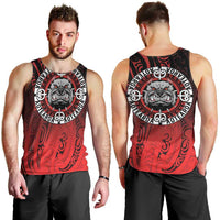 Aotearoa Bulldog Men Tank Top New Zealand Kowhaiwhai Tribal LT9 - Polynesian Pride