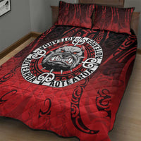 Aotearoa Bulldog Quilt Bed Set New Zealand Kowhaiwhai Tribal LT9 - Polynesian Pride