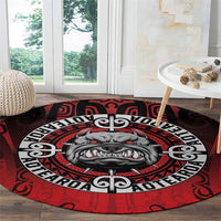 Aotearoa Bulldog Round Carpet New Zealand Kowhaiwhai Tribal LT9 - Polynesian Pride