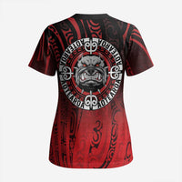 Aotearoa Bulldog Scrub Top New Zealand Kowhaiwhai Tribal LT9 - Polynesian Pride
