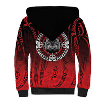 Aotearoa Bulldog Sherpa Hoodie New Zealand Kowhaiwhai Tribal LT9 - Polynesian Pride