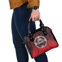 Aotearoa Bulldog Shoulder Handbag New Zealand Kowhaiwhai Tribal LT9 - Polynesian Pride