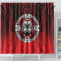 Aotearoa Bulldog Shower Curtain New Zealand Kowhaiwhai Tribal LT9 - Polynesian Pride