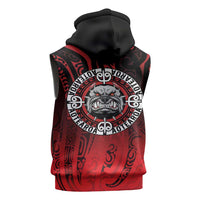 Aotearoa Bulldog Sleeveless Hoodie New Zealand Kowhaiwhai Tribal LT9 - Polynesian Pride