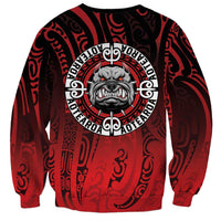 Aotearoa Bulldog Sweatshirt New Zealand Kowhaiwhai Tribal LT9 - Polynesian Pride