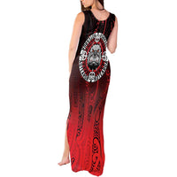 Aotearoa Bulldog Tank Maxi Dress New Zealand Kowhaiwhai Tribal LT9 - Polynesian Pride