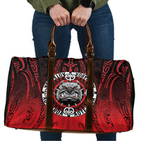 Aotearoa Bulldog Travel Bag New Zealand Kowhaiwhai Tribal LT9 Red - Polynesian Pride