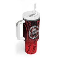 Aotearoa Bulldog Tumbler With Handle New Zealand Kowhaiwhai Tribal LT9 - Polynesian Pride