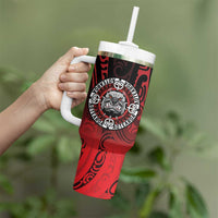 Aotearoa Bulldog Tumbler With Handle New Zealand Kowhaiwhai Tribal LT9 - Polynesian Pride