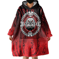 Aotearoa Bulldog Wearable Blanket Hoodie New Zealand Kowhaiwhai Tribal LT9 - Polynesian Pride