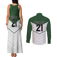 Custom New Zealand Maori Niho Taniwha Couples Matching Tank Maxi Dress and Long Sleeve Button Shirt LT9 - Polynesian Pride