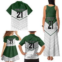 Custom New Zealand Maori Niho Taniwha Family Matching Tank Maxi Dress and Hawaiian Shirt