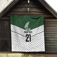 Custom New Zealand Maori Niho Taniwha Quilt