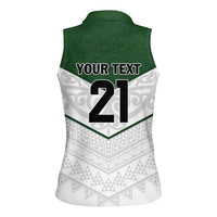 Custom New Zealand Maori Niho Taniwha Women Sleeveless Polo Shirt LT9 - Polynesian Pride