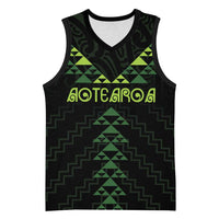 Custom New Zealand Maori Koru Koiri Motif Basketball Jersey - Polynesian Pride