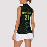 Custom New Zealand Maori Koru Koiri Motif Women Sleeveless Polo Shirt LT9 - Polynesian Pride