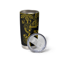 Filipino Sun Tribal Tattoo Tumbler Cup Philippines Inspired Barong Simple Gold LT9 - Polynesian Pride