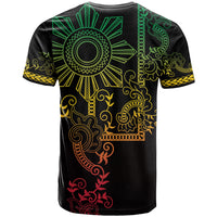 Filipino Sun Tribal Tattoo T Shirt Philippines Inspired Barong Reggae Art LT9 - Polynesian Pride