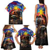 Philippines Lion and Eagle 1898 Family Matching Tank Maxi Dress and Hawaiian Shirt Pilipinas Maligayang Araw ng Kalayaan LT9 - Polynesian Pride